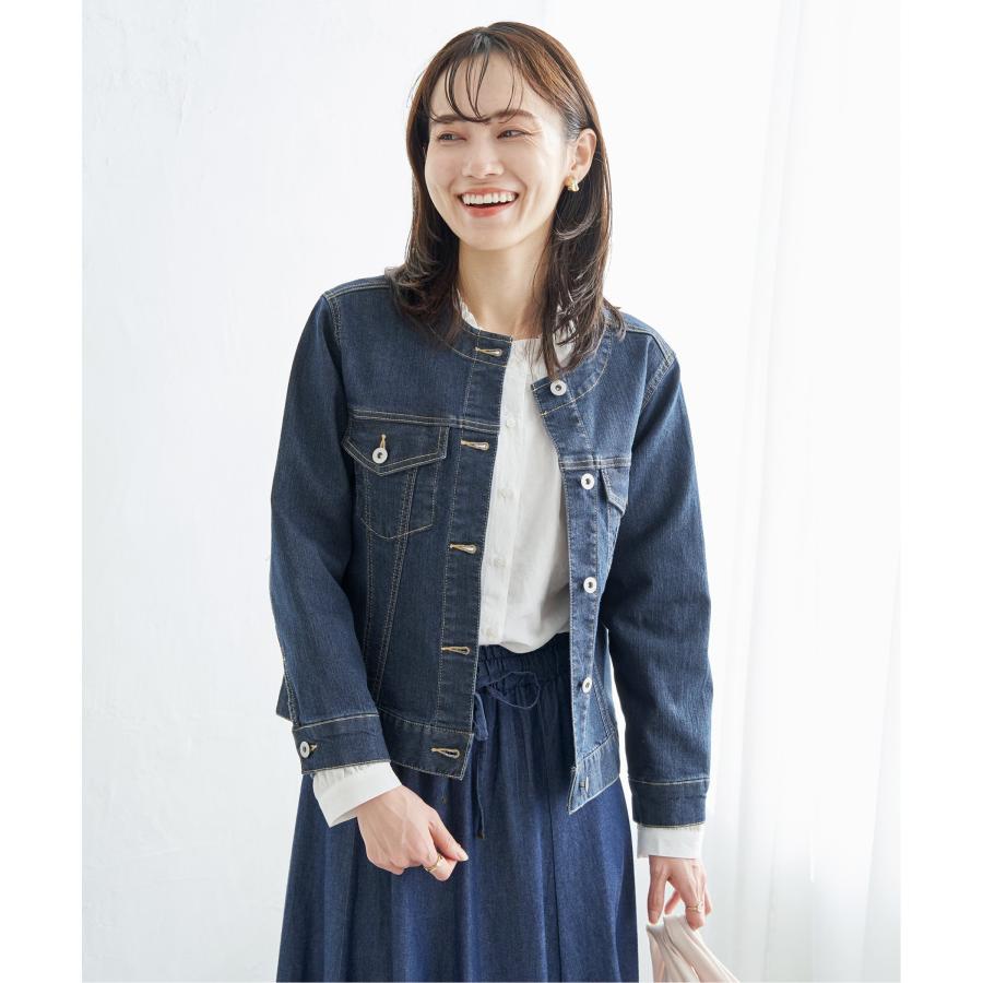 ikka（イッカ） 【雑誌InRed4月号掲載】ストレッチノーカラーGジャン