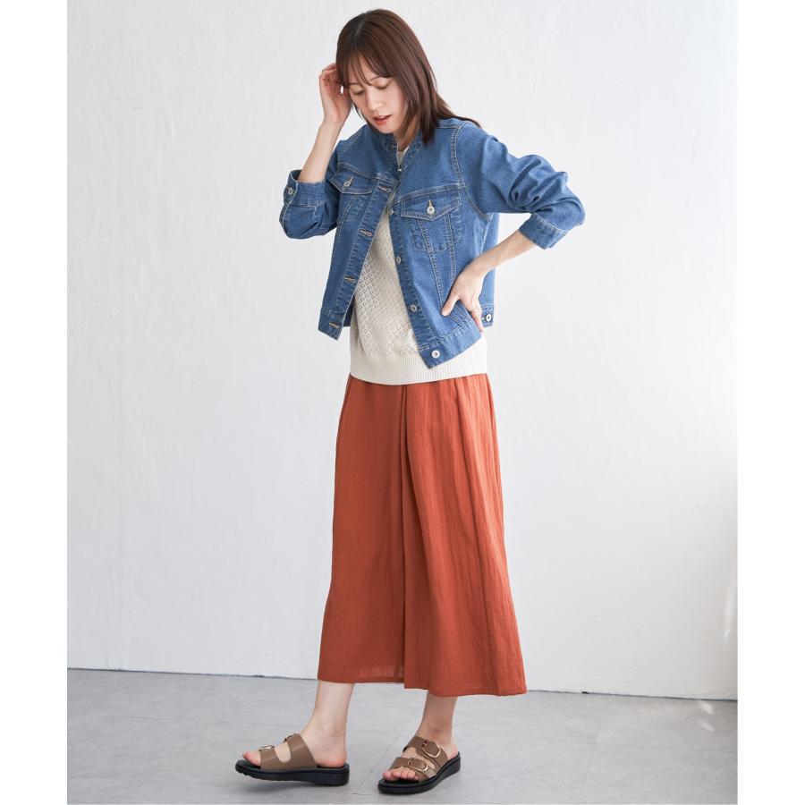 ikka（イッカ） 【雑誌InRed4月号掲載】ストレッチノーカラーGジャン