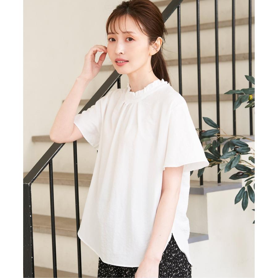 襟フリル2WAY半袖ブラウス : COX-ONLINE SHOP ヤフー店 - 通販 - Yahoo