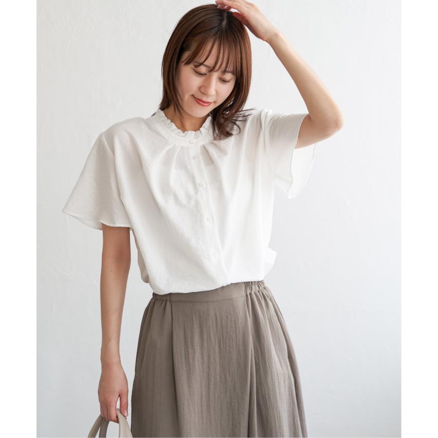 襟フリル2WAY半袖ブラウス : COX-ONLINE SHOP ヤフー店 - 通販 - Yahoo