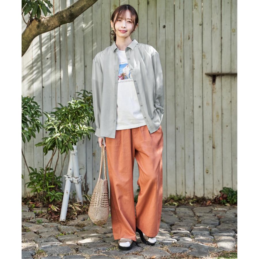 ikka（イッカ） 麻混ベルト付きイージーパンツ : COX-ONLINE SHOP