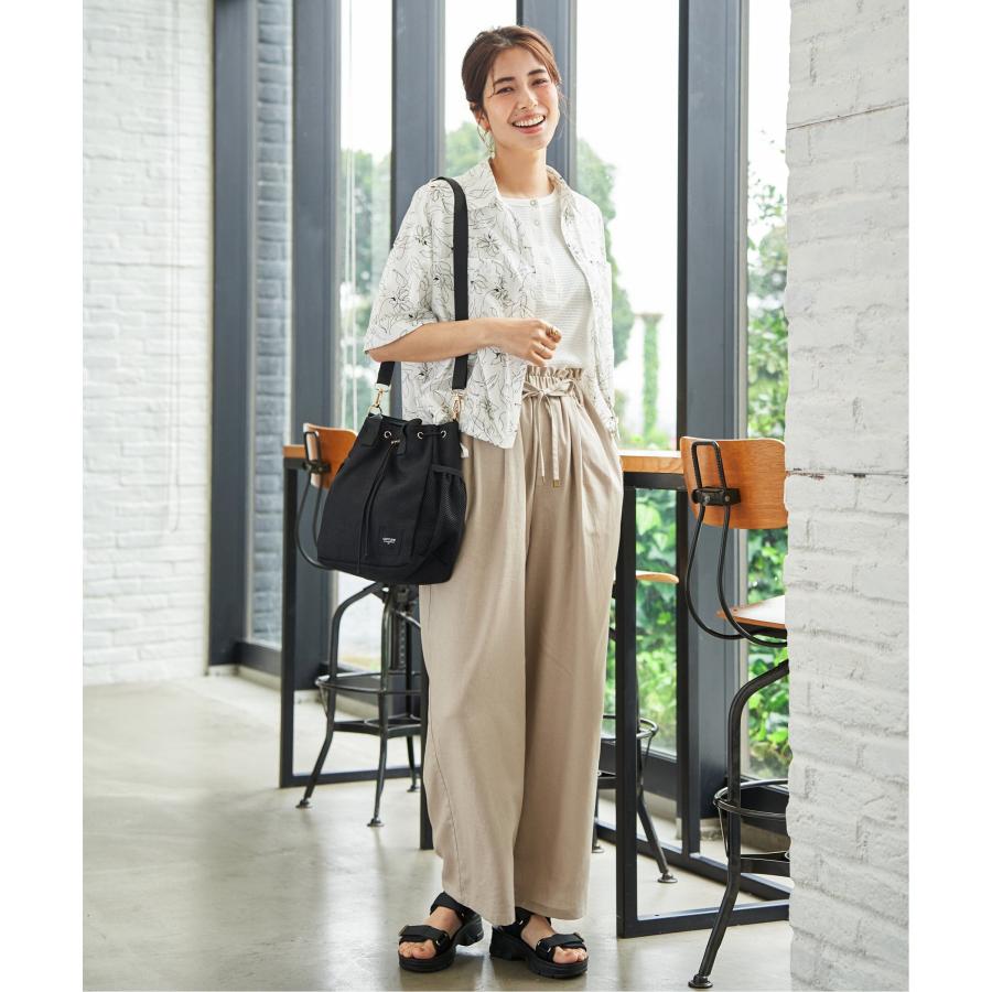 ikka（イッカ） 麻混ベルト付きイージーパンツ : COX-ONLINE SHOP