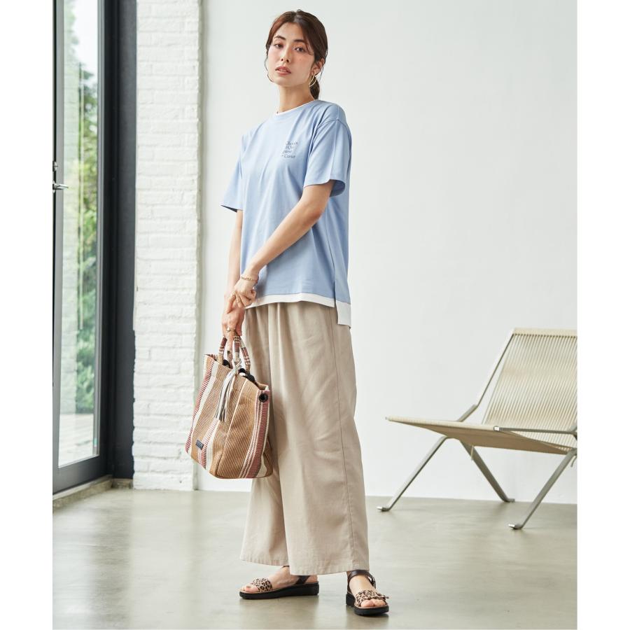 ikka（イッカ） 麻混ベルト付きイージーパンツ : COX-ONLINE SHOP