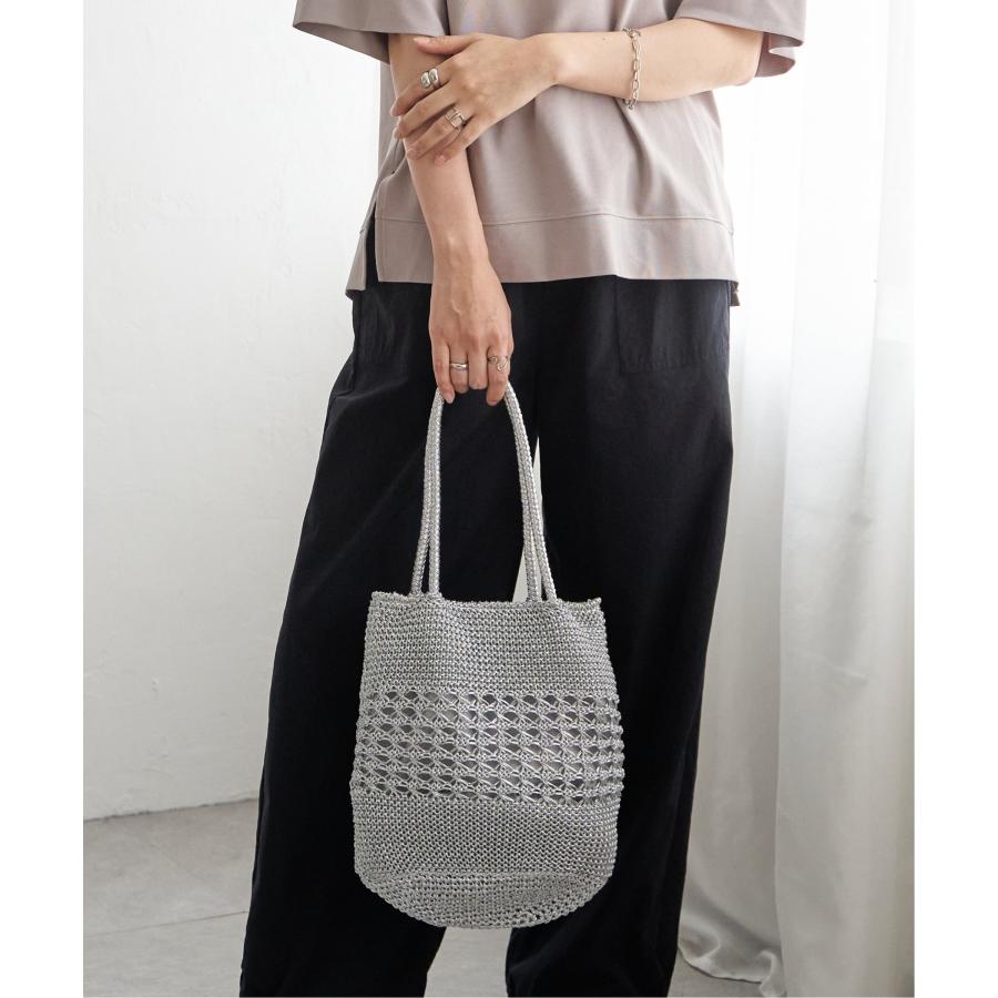 ikka（イッカ） 雑材ラメメッシュトートバッグ : COX-ONLINE SHOP