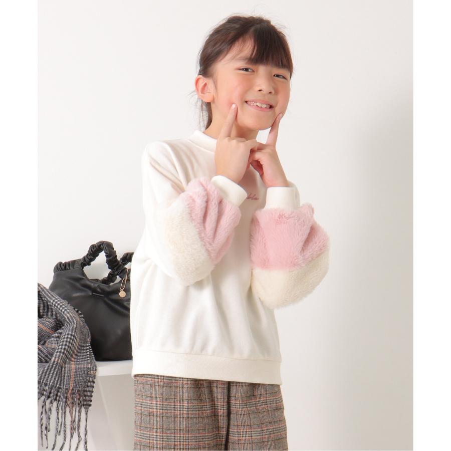 ikka（イッカ） 袖ファー刺繍裏毛プルオーバー 2 （120~160cm） : COX