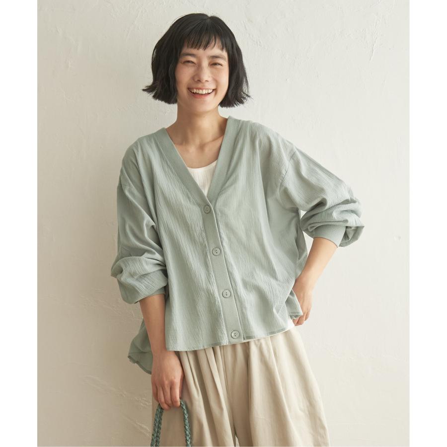 【クリーム】シアーシャツカーディガン LBC（エルビーシー） シアーシャツカーディガン : COX-ONLINE SHOP