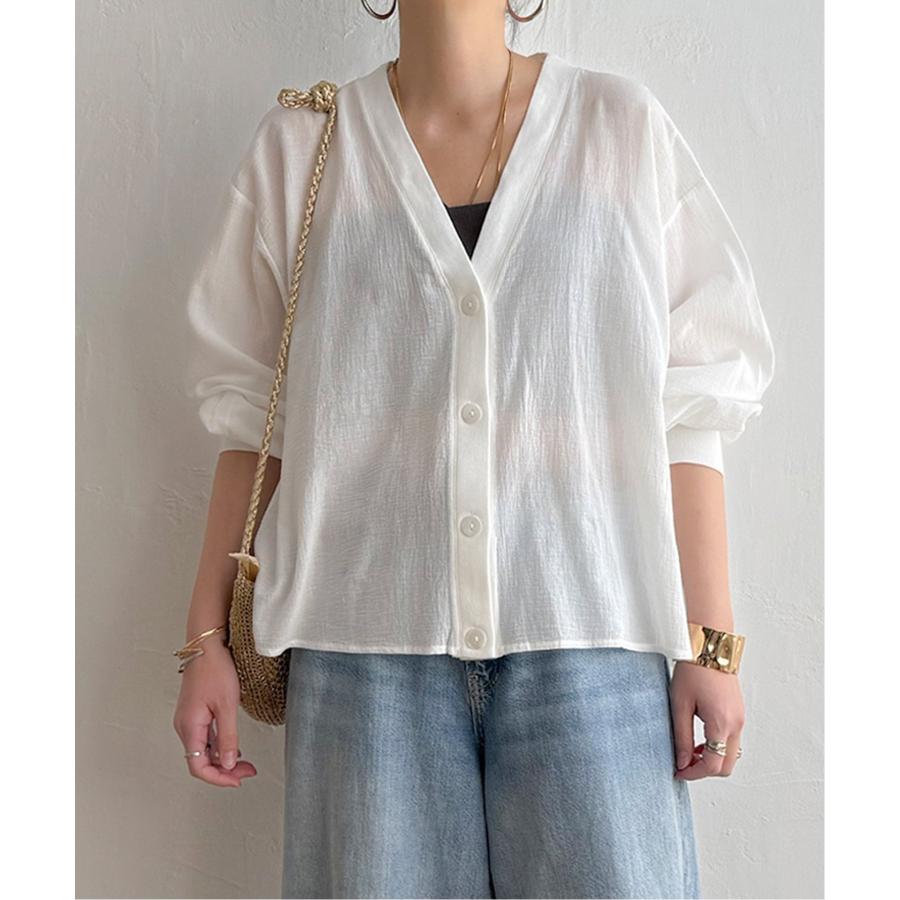 LBC（エルビーシー） 【人気商品！再入荷】シアーシャツカーディガン