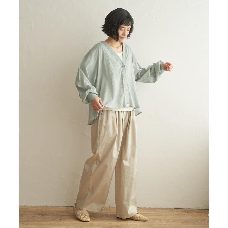 【クリーム】シアーシャツカーディガン LBC（エルビーシー） シアーシャツカーディガン : COX-ONLINE SHOP