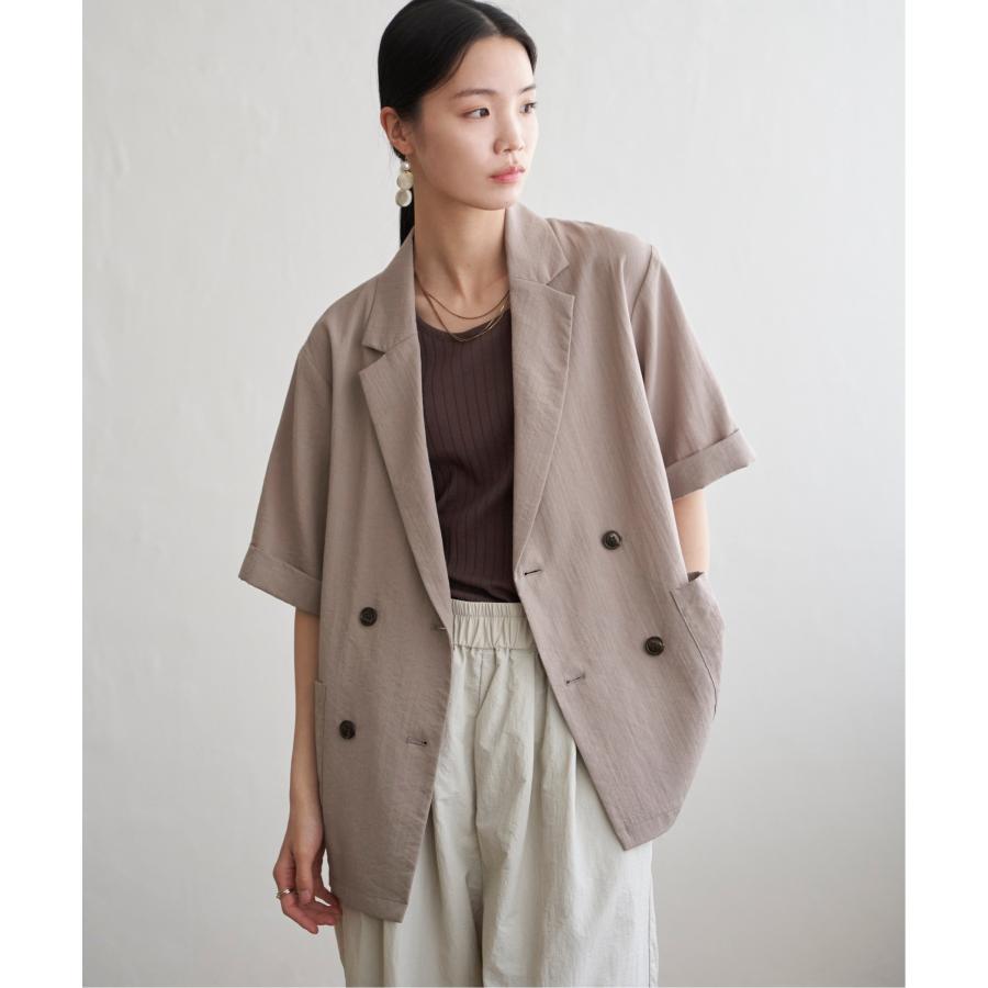 リネンライクハーフスリーブジャケット : COX-ONLINE SHOP ヤフー店