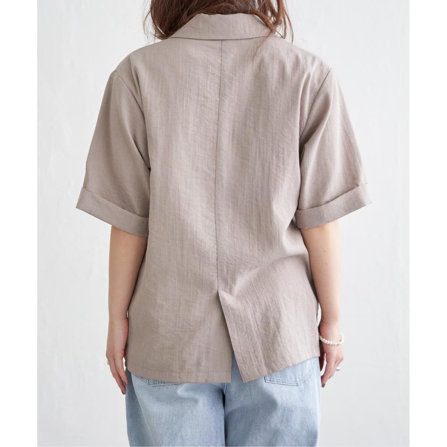リネンライクハーフスリーブジャケット : COX-ONLINE SHOP ヤフー店