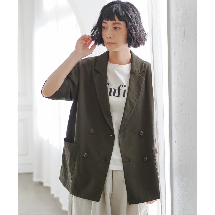 リネンライクハーフスリーブジャケット : COX-ONLINE SHOP ヤフー店