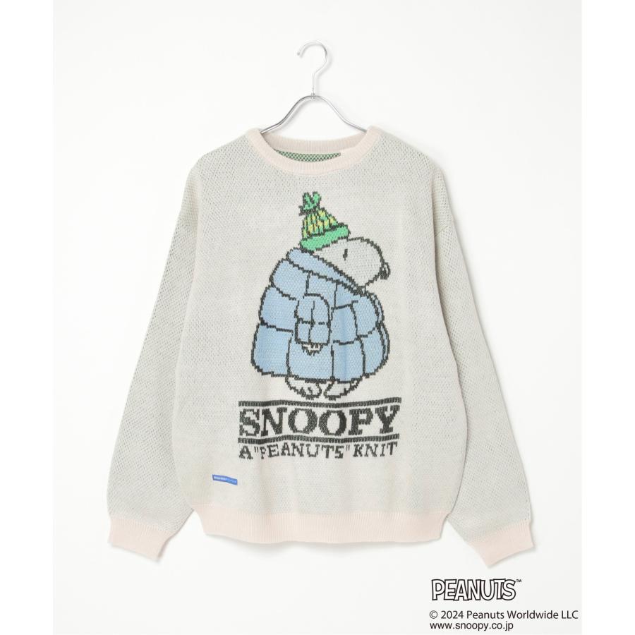 PEANUTS ピーナッツ SNOOPY スヌーピー TPクルーネックニット : COX