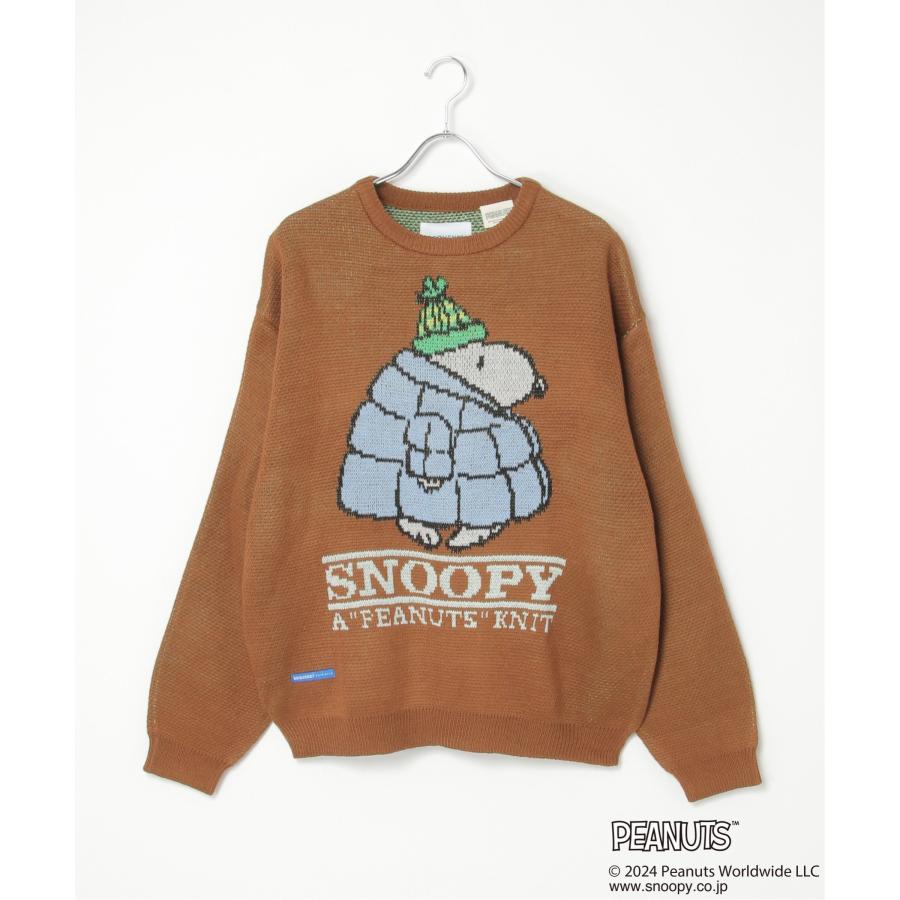 PEANUTS ピーナッツ SNOOPY スヌーピー TPクルーネックニット : COX