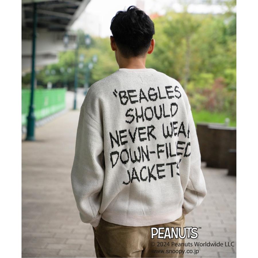 PEANUTS ピーナッツ SNOOPY スヌーピー TPクルーネックニット : COX