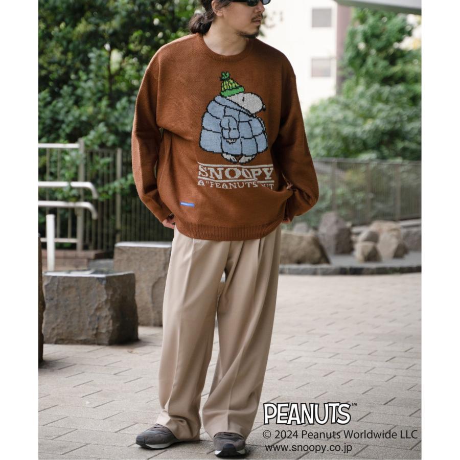 PEANUTS ピーナッツ SNOOPY スヌーピー TPクルーネックニット : COX