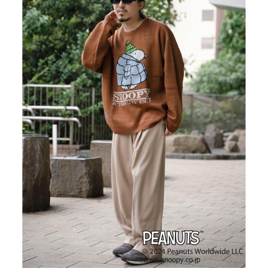 PEANUTS ピーナッツ SNOOPY スヌーピー TPクルーネックニット : COX