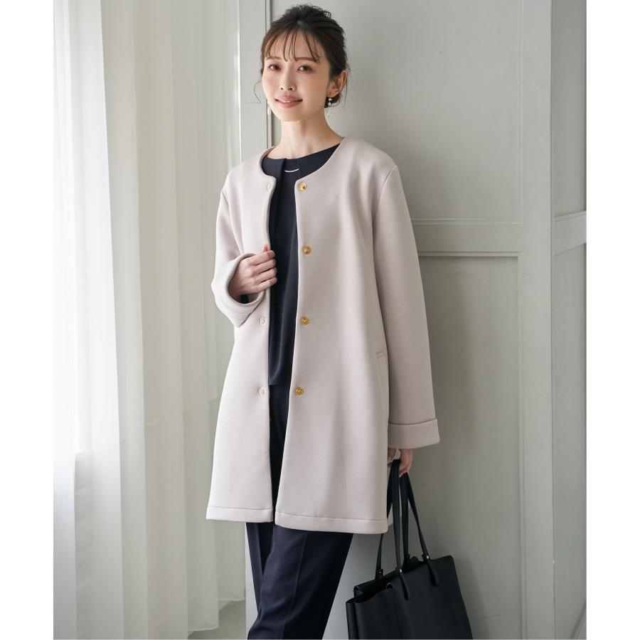 IKKA LOUNGE ダンボールニットノーカラーコート : COX-ONLINE SHOP