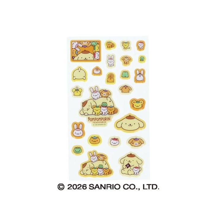 サンリオキャラクターズ ポムポムプリン ぷっくりシール SC チーム