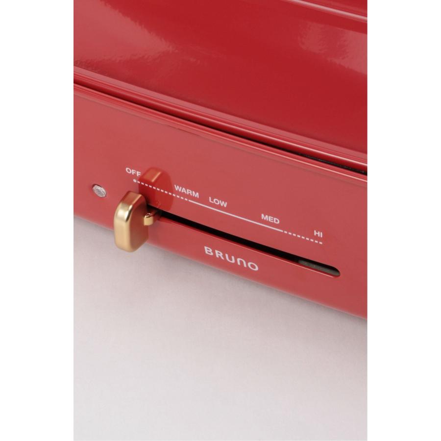 BRUNO（ブルーノ） ホットプレート グランデサイズ レッド 他 ホワイト