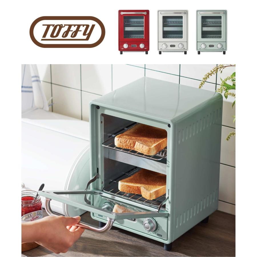 Toffy トフィー オーブントースター 2段式 パン焼き 2枚 かわいい おしゃれ 省スペース Cox Online Shop ヤフー店 通販 Yahoo ショッピング