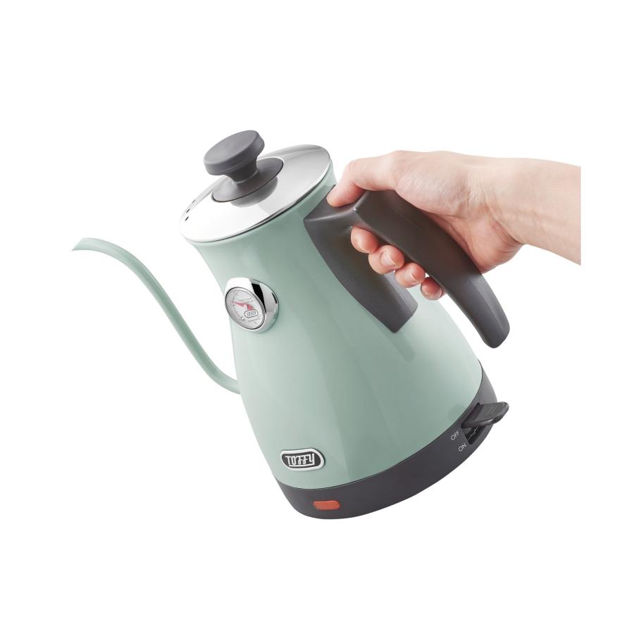 Toffy トフィー 温度付き電気ケトル 電気ケトル 細口 軽量 セーフ