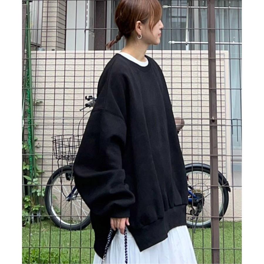 ELAINE HERSBY デンマーク製 バックオープン 裏起毛スウェット 黒 ELAINE HERSBY デンマーク製 バックオープン 裏起毛スウェット 黒