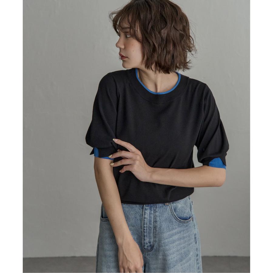 パフスリーブプルオーバー notch. 袖配色パフスリーブプルオーバー : COX-ONLINE SHOP ヤフー店