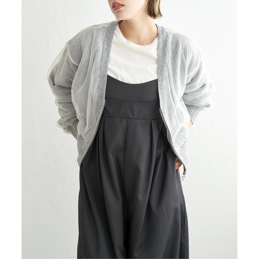 notch. チュール使いジップカーディガン : COX-ONLINE SHOP ヤフー店