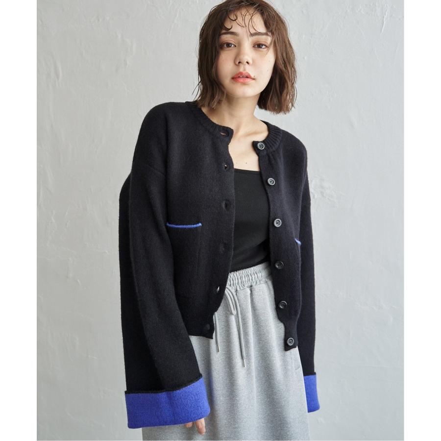notch. アルパカタッチバイカラーカーディガン : COX-ONLINE SHOP
