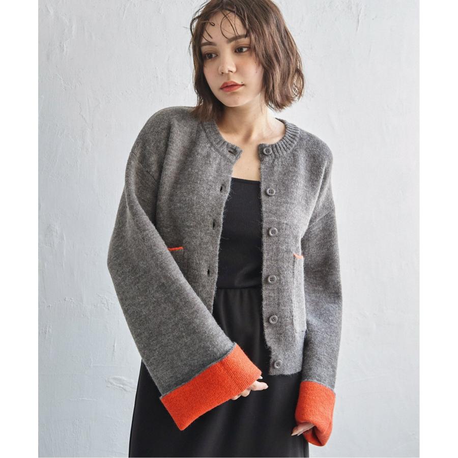 notch. アルパカタッチバイカラーカーディガン : COX-ONLINE SHOP