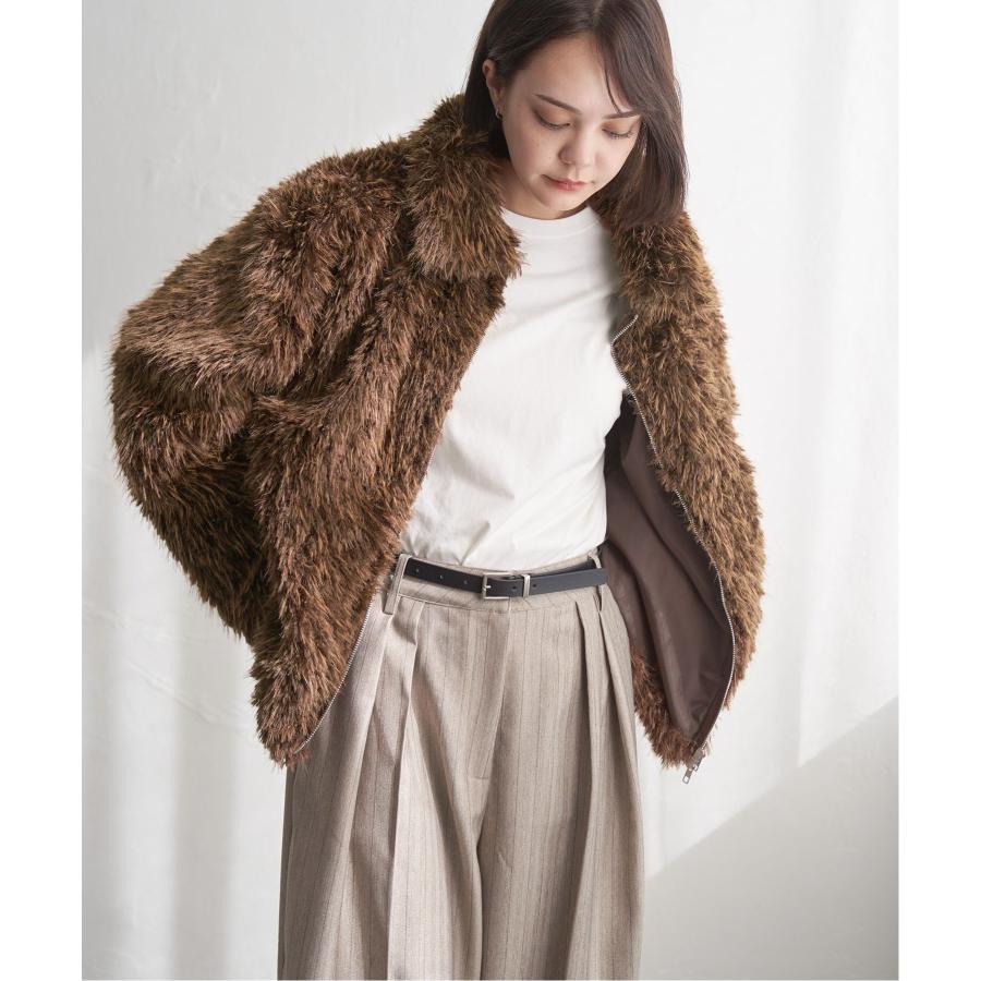 notch. フェイクファーショートジャケット : COX-ONLINE SHOP ヤフー店