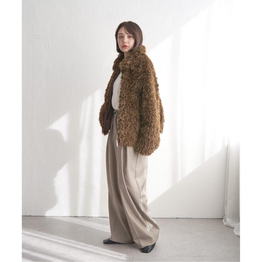 notch. フェイクファーショートジャケット : COX-ONLINE SHOP ヤフー店