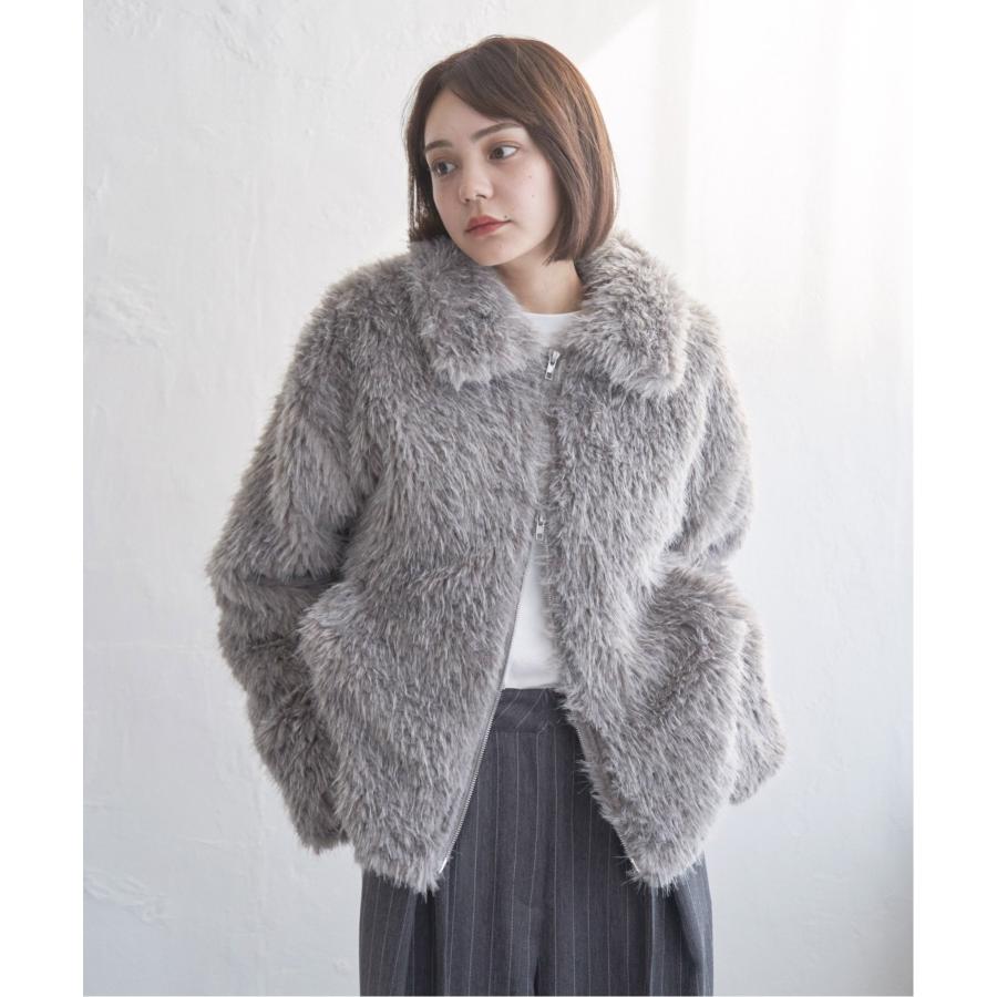 notch. フェイクファーショートジャケット : COX-ONLINE SHOP ヤフー店