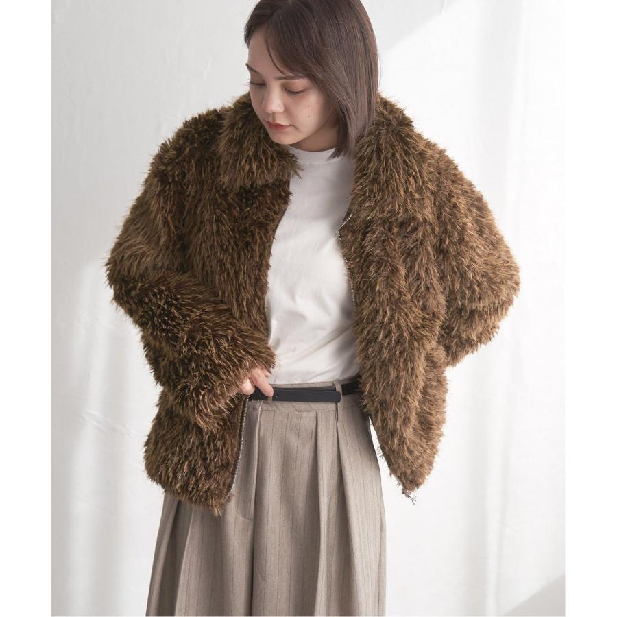 notch. フェイクファーショートジャケット : COX-ONLINE SHOP ヤフー店