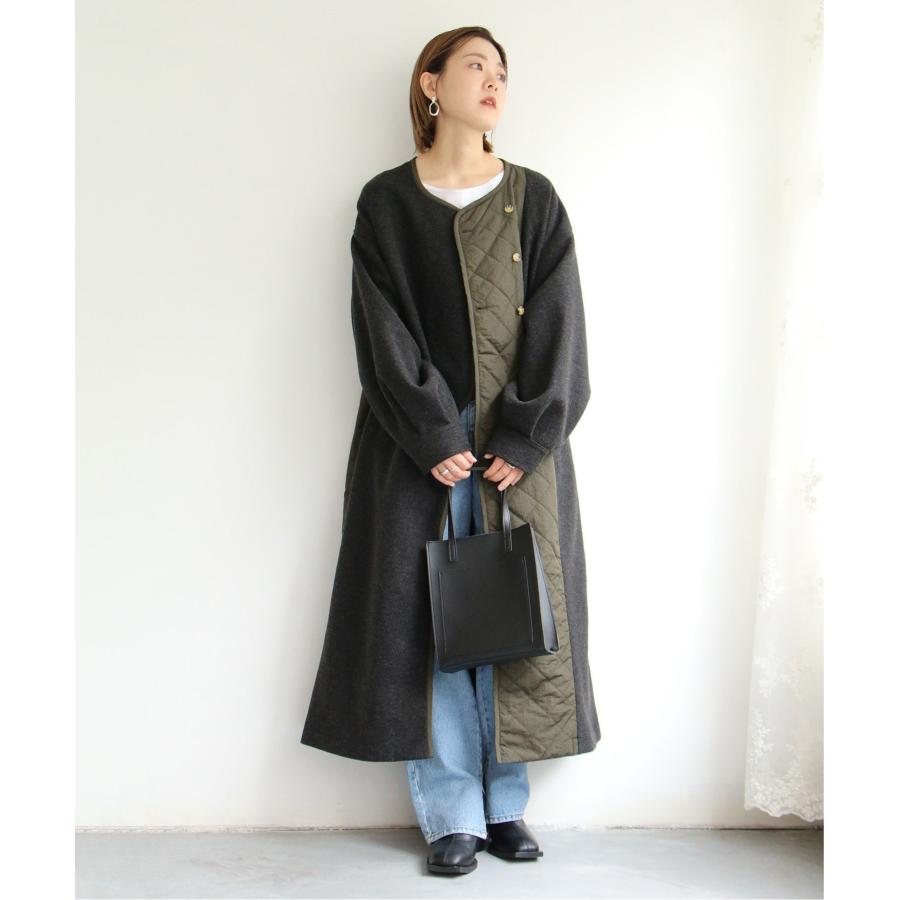 高身長さんサイズ有］アシメキルティング配色コート : COX-ONLINE SHOP