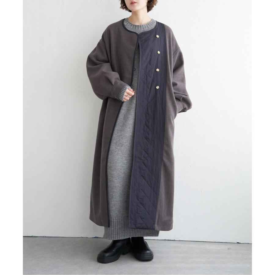 高身長さんサイズ有］アシメキルティング配色コート : COX-ONLINE SHOP