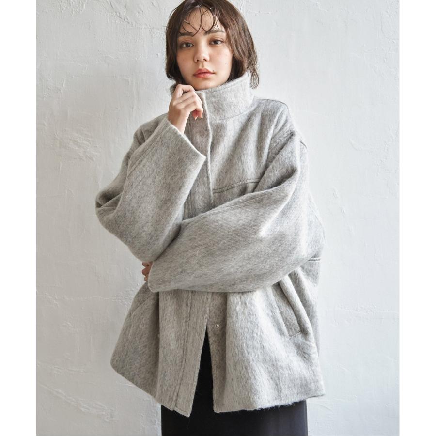 notch. 【 notch. by yui 】シャギースタンドカラーコート : COX