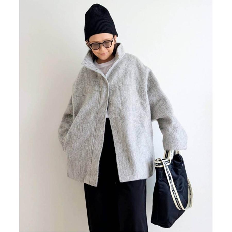 notch. 【 notch. by yui 】シャギースタンドカラーコート : COX