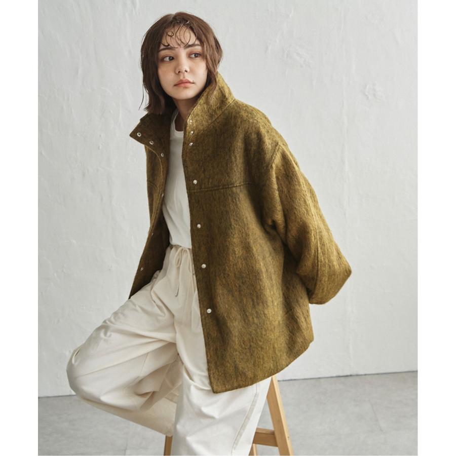 notch. 【 notch. by yui 】シャギースタンドカラーコート : COX