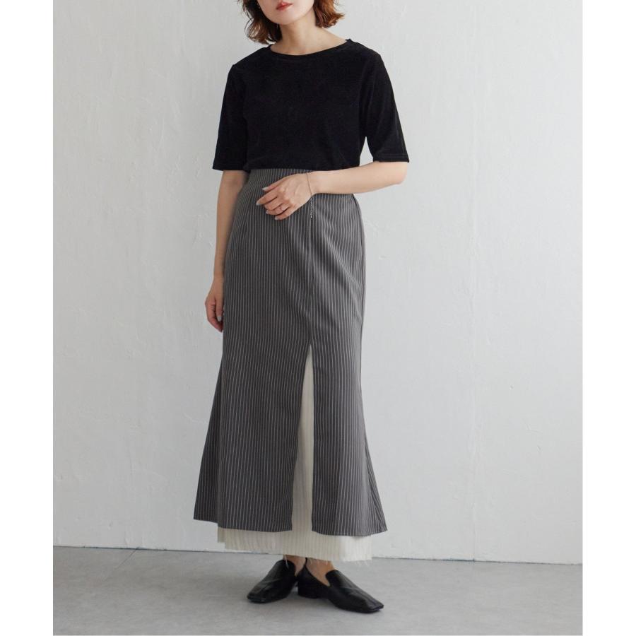 レイヤードライクストライプスカート : COX-ONLINE SHOP ヤフー