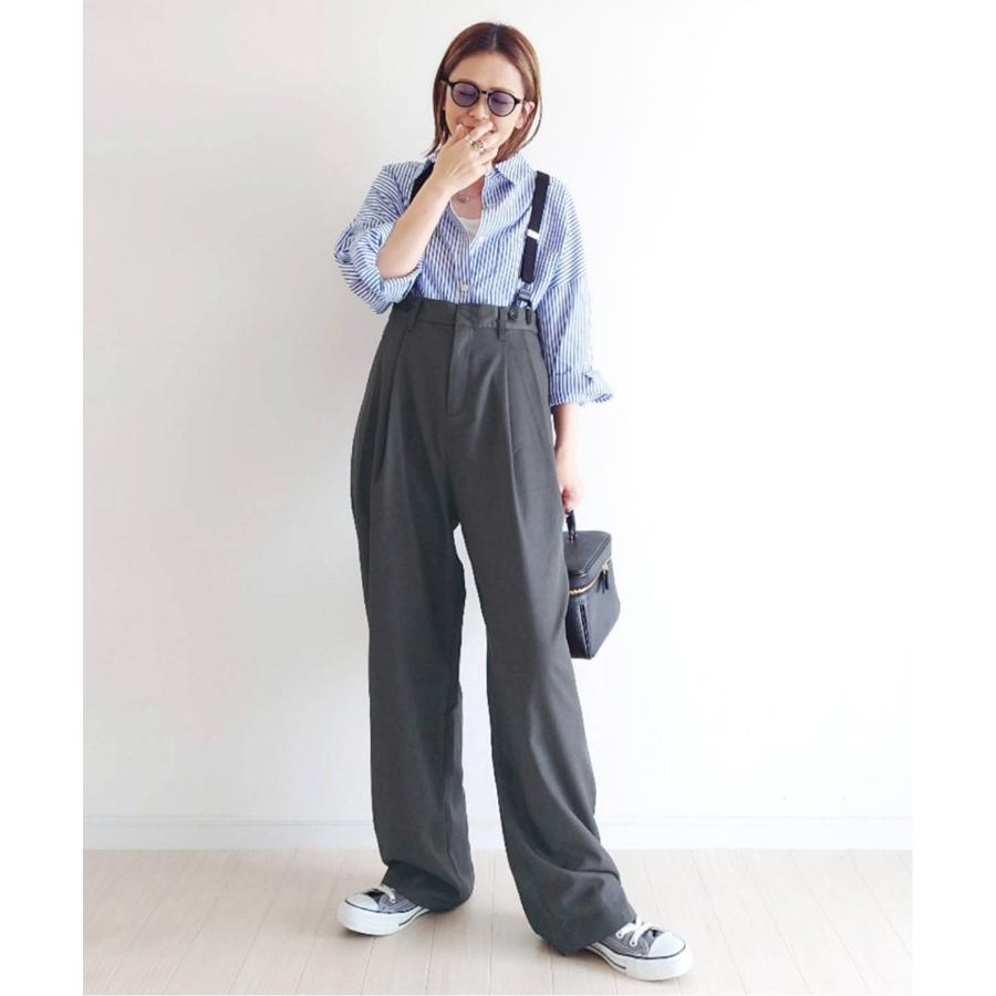 notch.by yui 】サスペンダー付きハイウエストパンツ S/S notch.by yui 】サスペンダー付きハイウエストパンツ S/S