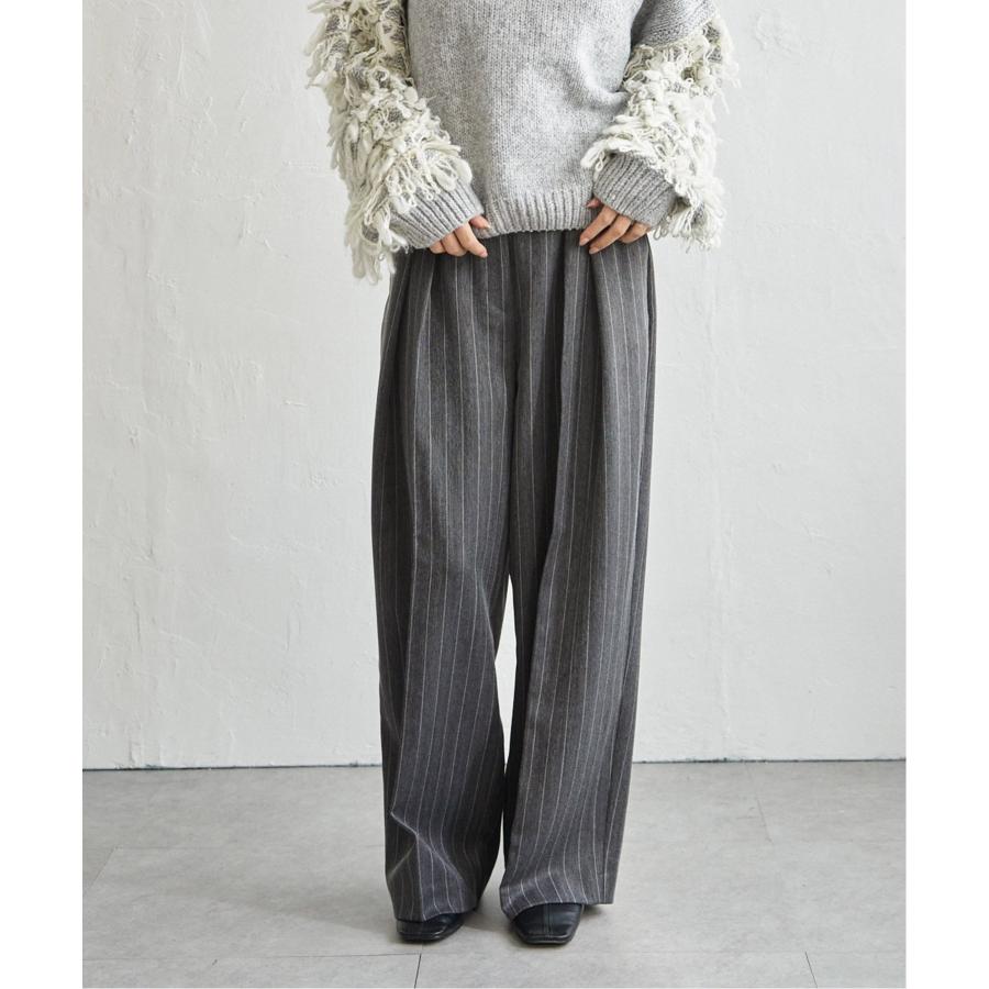 At Last コットンストライプ　トラウザー notch. 【 notch. by KASUMI 】 ストライプトラウザーパンツ : COX