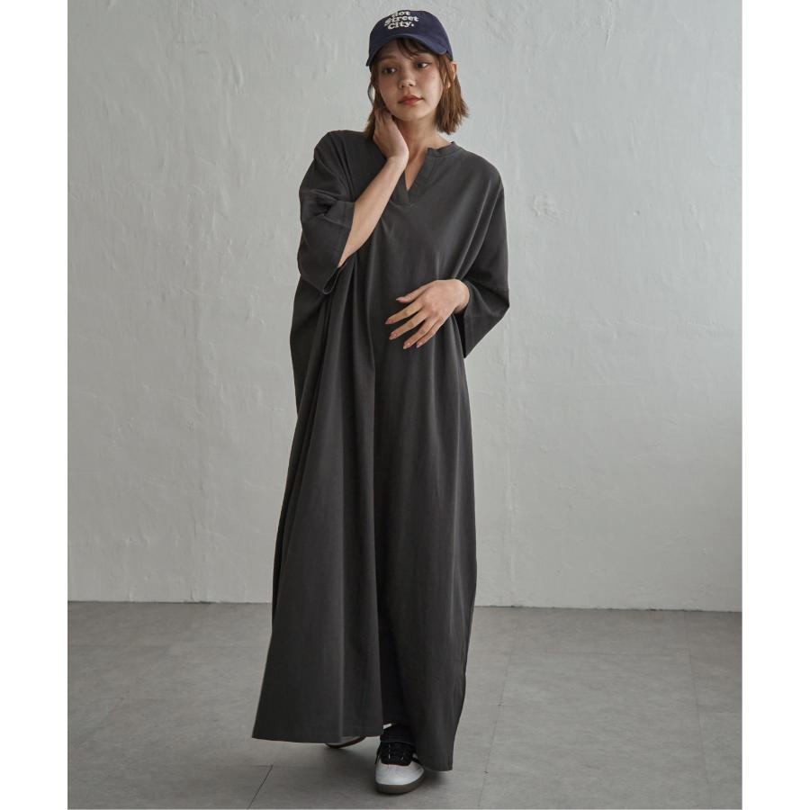 H8447◾️グッチ　キーネック　ノースリーブワンピース　シルク notch. 【notch. by KR 】キーネック半袖ビッグワンピース : COX