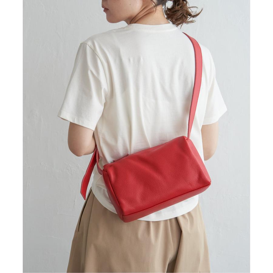 【sweet web掲載】COOCO シュリンクレザースクエアショルダーバッグ