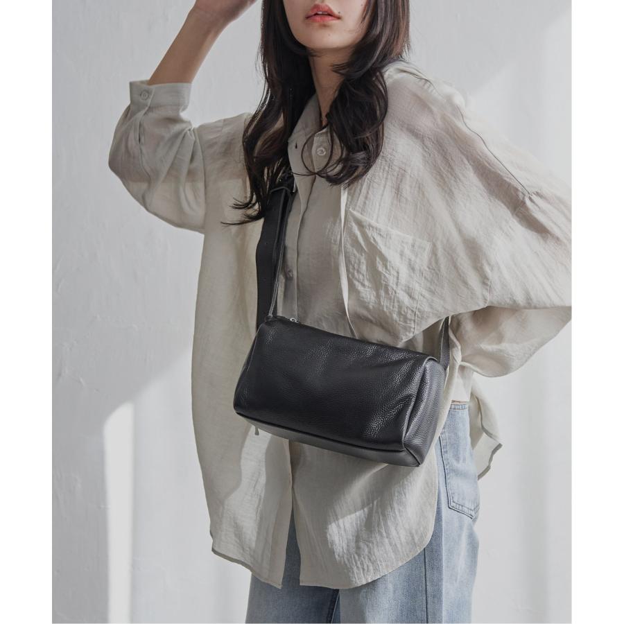 【sweet web掲載】COOCO シュリンクレザースクエアショルダーバッグ
