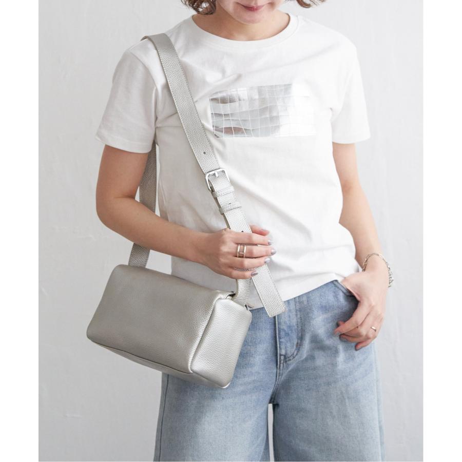 【sweet web掲載】COOCO シュリンクレザースクエアショルダーバッグ