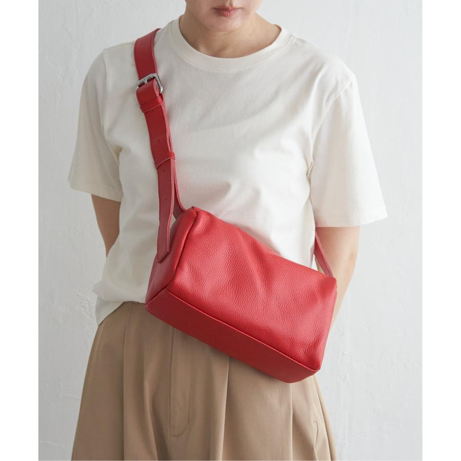 【sweet web掲載】COOCO シュリンクレザースクエアショルダーバッグ