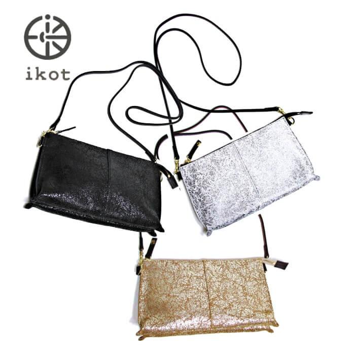 履き心地◎ お財布ポシェット イコット ikot ショルダーバッグ ミニマ