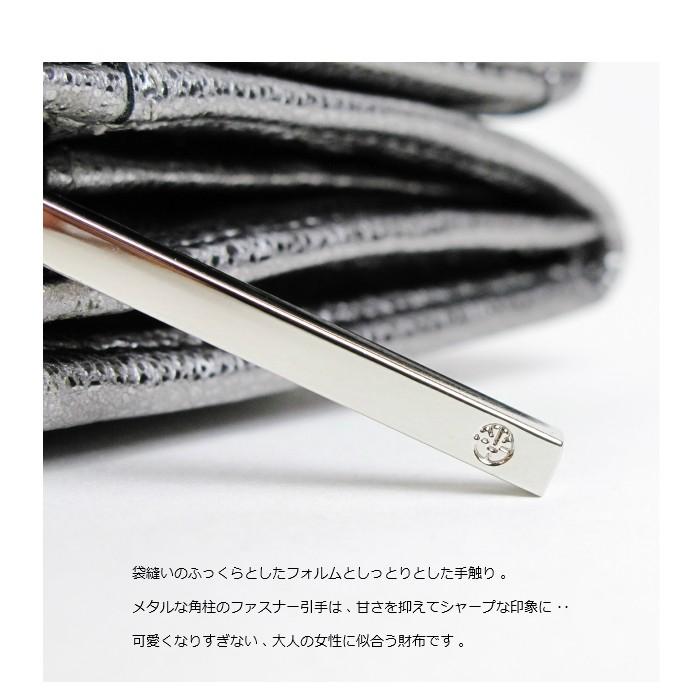 ikot シルバー本革 折財布 美品♡ ikot（イコット） レディース 財布 二つ折り財布 牛革 本革 折財布