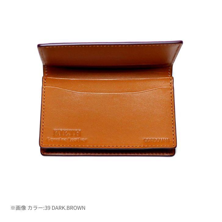 コードバン 名刺入れ 通しマチ KIETH キース 馬革 本革 ビジネス